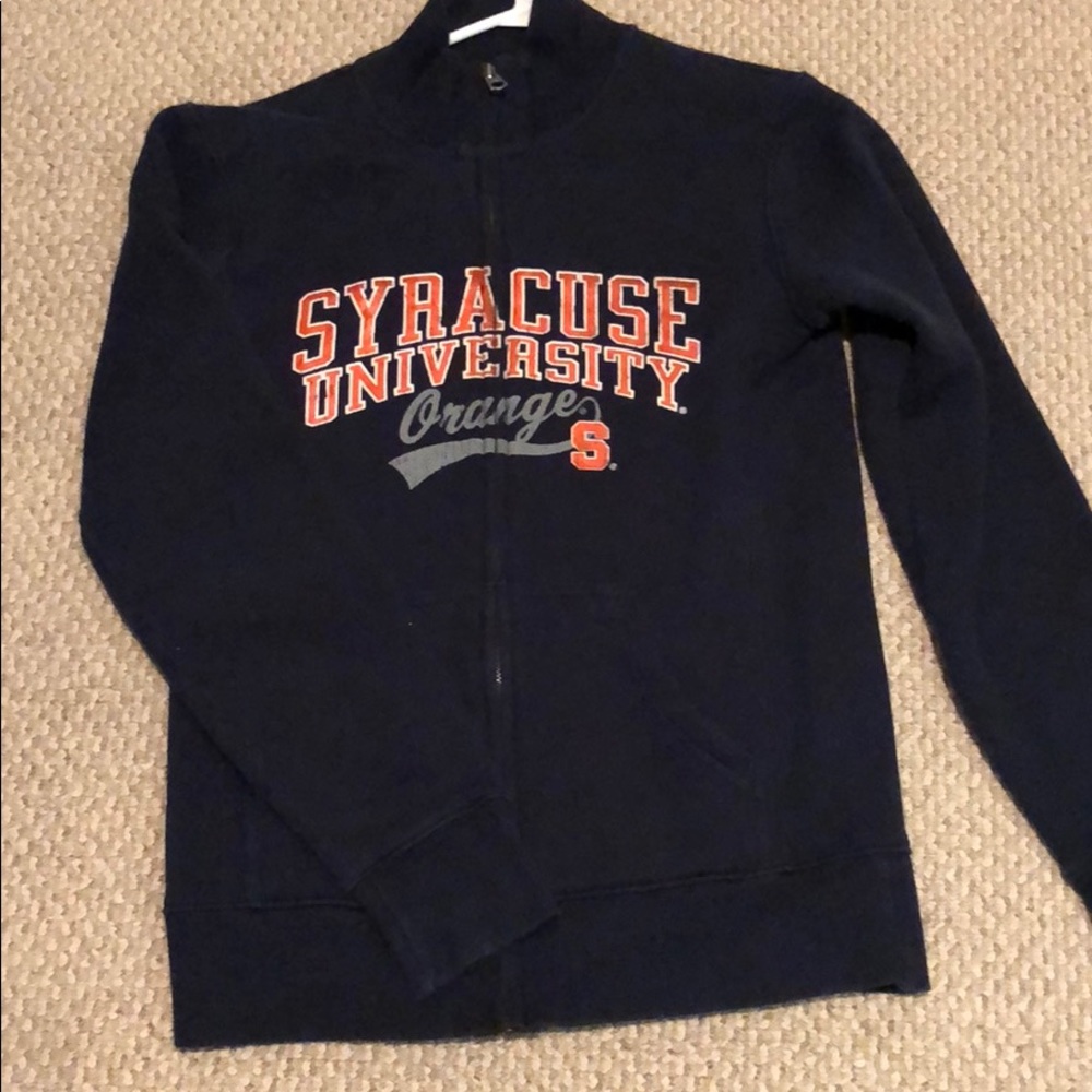 Navy zip up hoodie